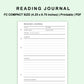FC Compact Inserts - Reading Journal