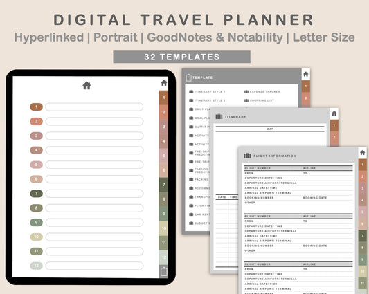 Digital Travel Planner - Portrait - Neutral