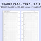 Skinny Classic HP Inserts - Yearly Plan - YO2P - Grid