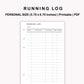 Personal Inserts - Running Log