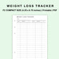 FC Compact Inserts - Weight Loss Tracker