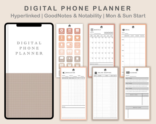 Digital Phone Planner - Neutral
