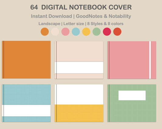 Digital Notebook Cover - Landscape - Bright Summer