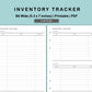 B6 Wide Inserts - Inventory Tracker