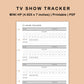 Mini Happy Planner Inserts - TV Show Tracker