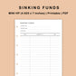 Mini Happy Planner Inserts - Sinking Funds