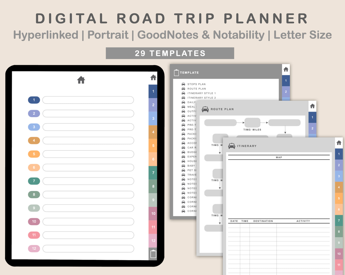 Digital Road Trip Planner - Spring