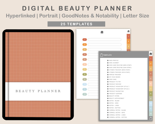 Digital Beauty Planner - Autumn