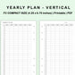 FC Compact Inserts - Yearly Plan - Vertical