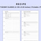 Skinny Classic HP Inserts - Recipe