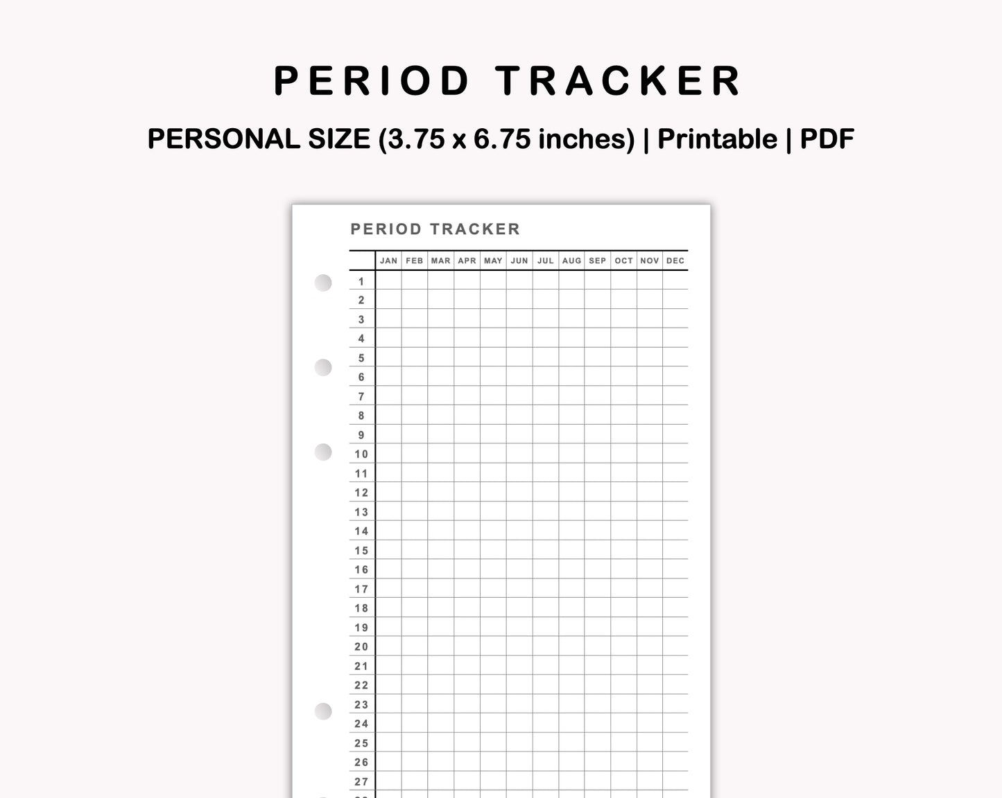 Personal Inserts - Period Tracker