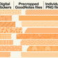 Digital Washi Tape - Bright Orange