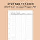 Mini Happy Planner Inserts - Symptom Tracker