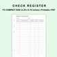 FC Compact Inserts - Check Register