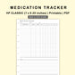 Classic HP Inserts - Medication Tracker
