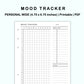 Personal Wide Inserts - Mood Tracker