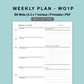 B6 Wide Inserts - Weekly Plan - WO1P - with Top Priority