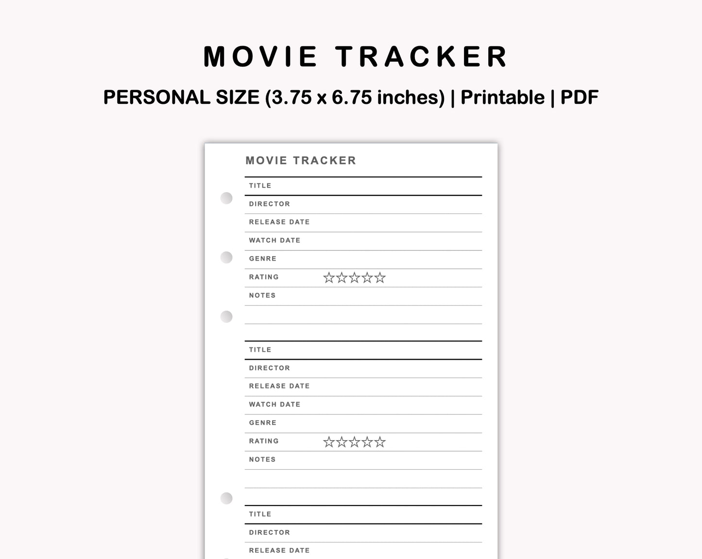 Personal Inserts - Movie Tracker