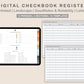 Digital Checkbook Register - Landscape - Autumn