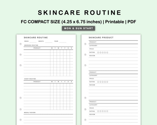 FC Compact Inserts - Skincare Routine