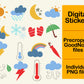 Digital Sticker - Weather