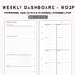 Personal Inserts - Weekly Dashboard