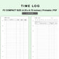 FC Compact Inserts - Time Log