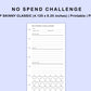 Skinny Classic HP Inserts - No Spend Challenge