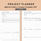 Mini Happy Planner Inserts - Project Planner