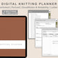 Digital Knitting Planner - Boho