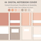 Digital Notebook Cover - Portrait - Neutral