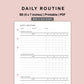 B6 Inserts - Daily Routine