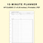 Classic HP Inserts - 10 Minute Tracker