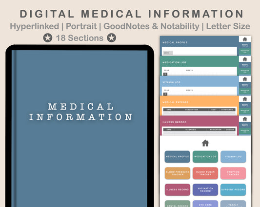 Digital Medical Planner - Spring