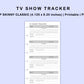 Skinny Classic HP Inserts - TV Show Tracker