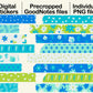 Digital Washi Tape - Bright Floral