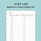 B6 Wide Inserts - Step Log