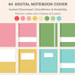 Digital Notebook Cover - Portrait - Macaron