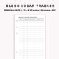 Personal Inserts - Blood Sugar Tracker