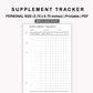 Personal Inserts - Supplement Tracker