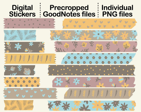 Digital Washi Tape - Little Floral