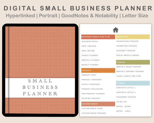 Digital Small Business Planner - Autumn