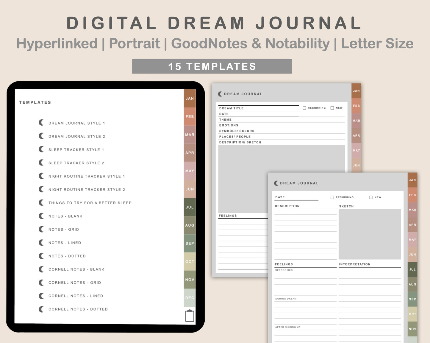 Digital Dream Journal - Neutral
