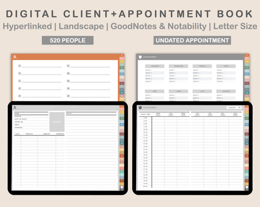 Digital Client Book - Landscape - Boho