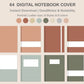 Digital Notebook Cover - Portrait - Earthy