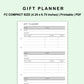FC Compact Inserts - Gift Planner