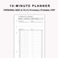 Personal Inserts - 10 Minute Tracker