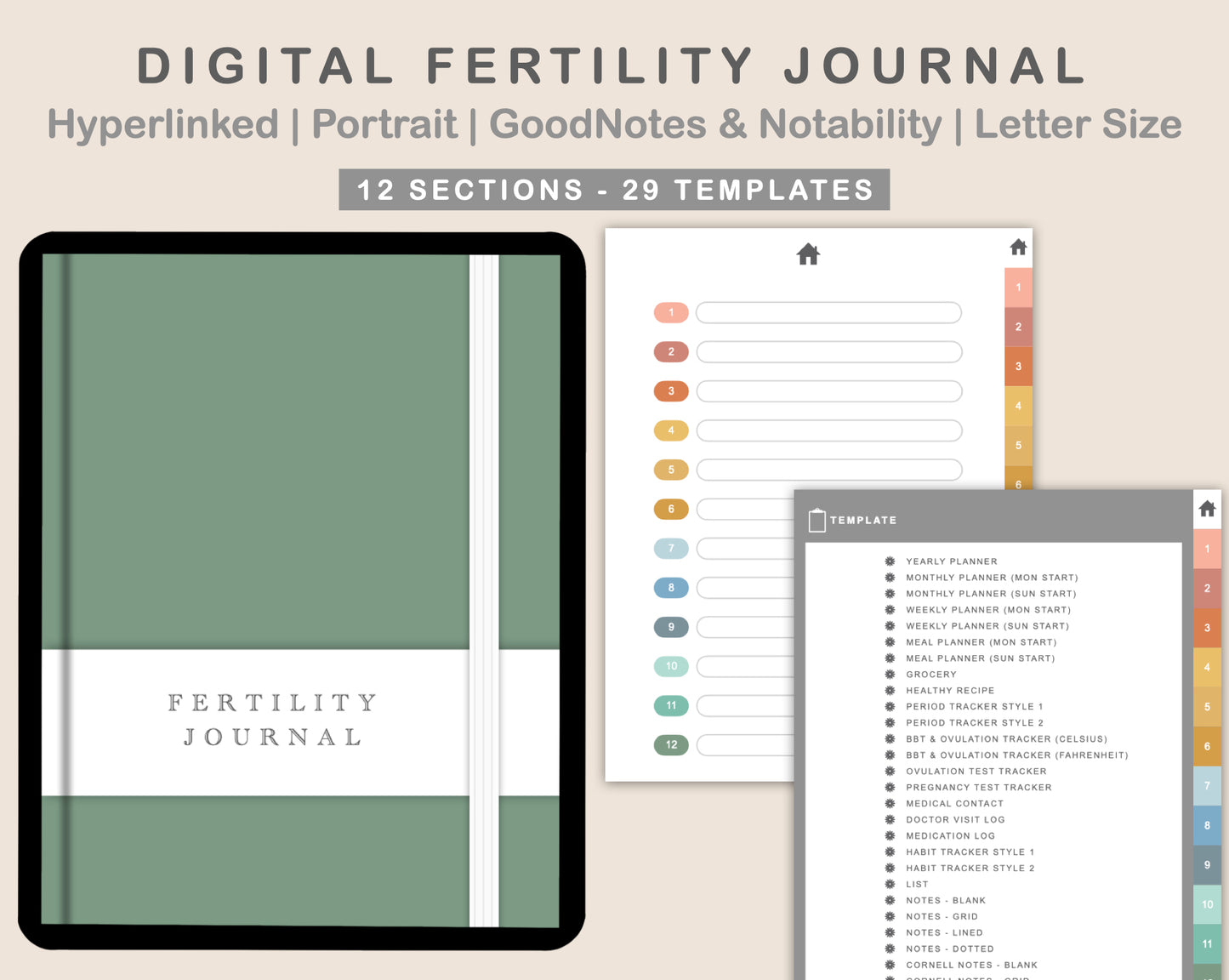 Digital Fertility Journal - Boho