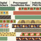 Digital Washi Tape - Vintage Retro Travel