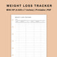 Mini Happy Planner Inserts - Weight Loss Tracker